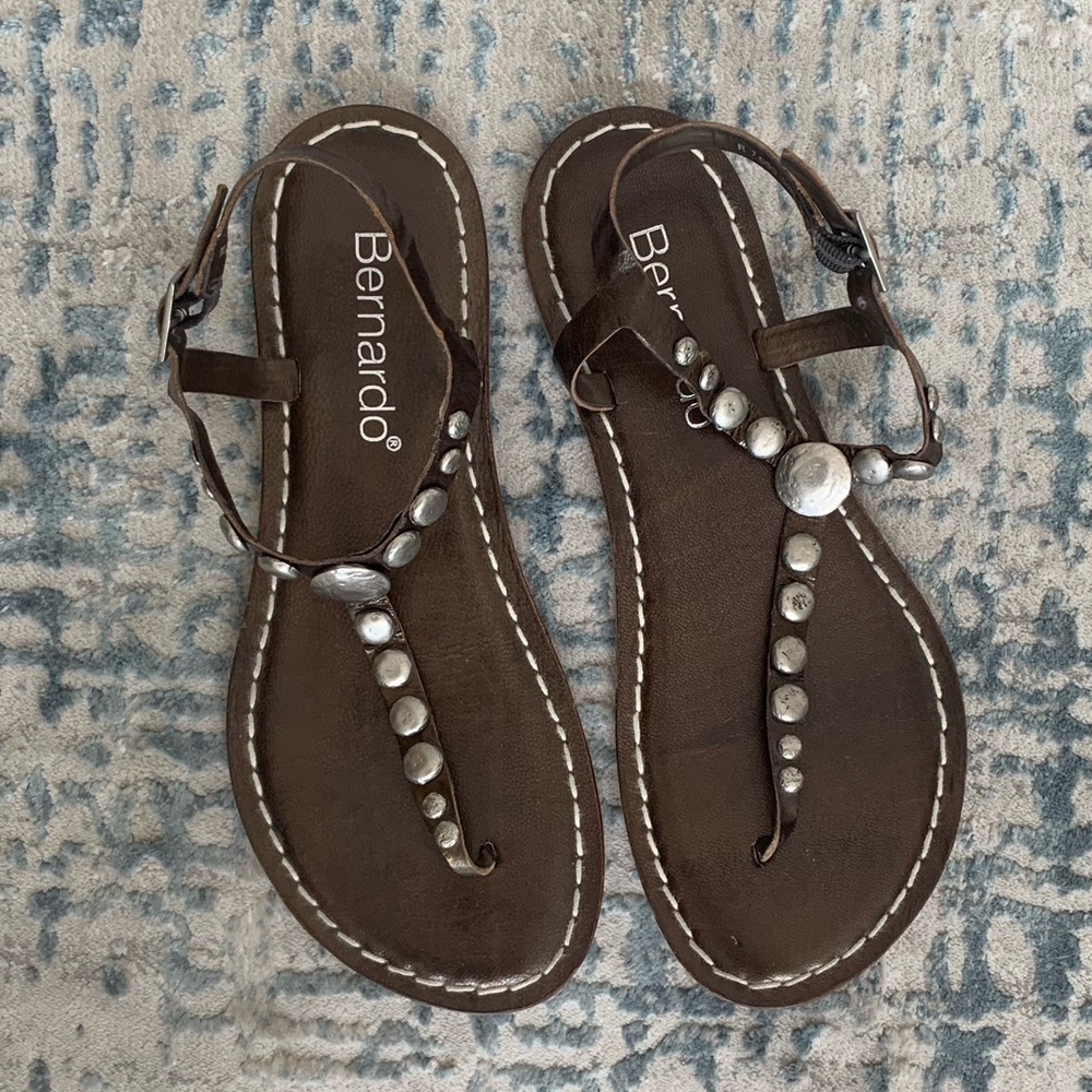 Bernardo Leather Sandals